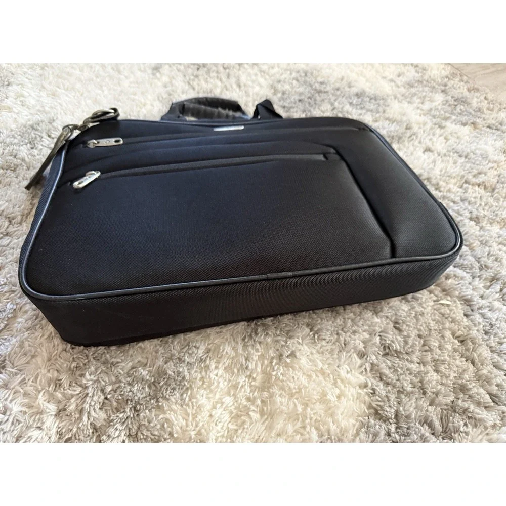Samsonite Business Laptop Briefcase Messenger Bag Black Ballistic Nylon